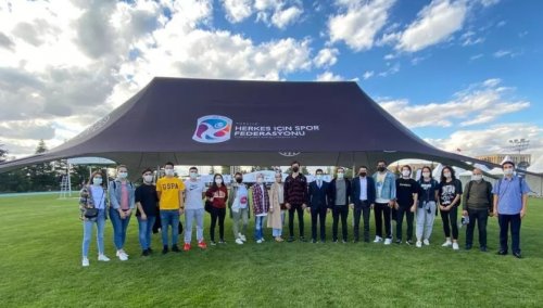 Photos from our meeting with the HİS Federation for the European Week of Sport 