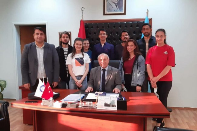 Prof. Dr. Latif Aydos hocamızı ve dekan yardımcımız Doç.Dr Mehmet Yıldız  hocamızı ziyarette bulunduk