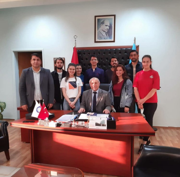 Prof. Dr. Latif Aydos hocamızı ve dekan yardımcımız Doç.Dr Mehmet Yıldız  hocamızı ziyarette bulunduk